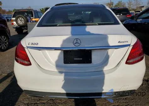 2015 Mercedes-Benz C 300 4Matic from USA, damaged, VIN 55SWF4KB8FU022996